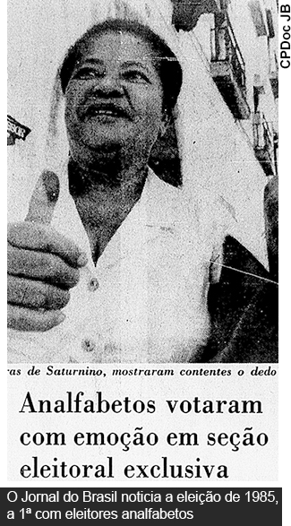voto analfabeto no Brasil